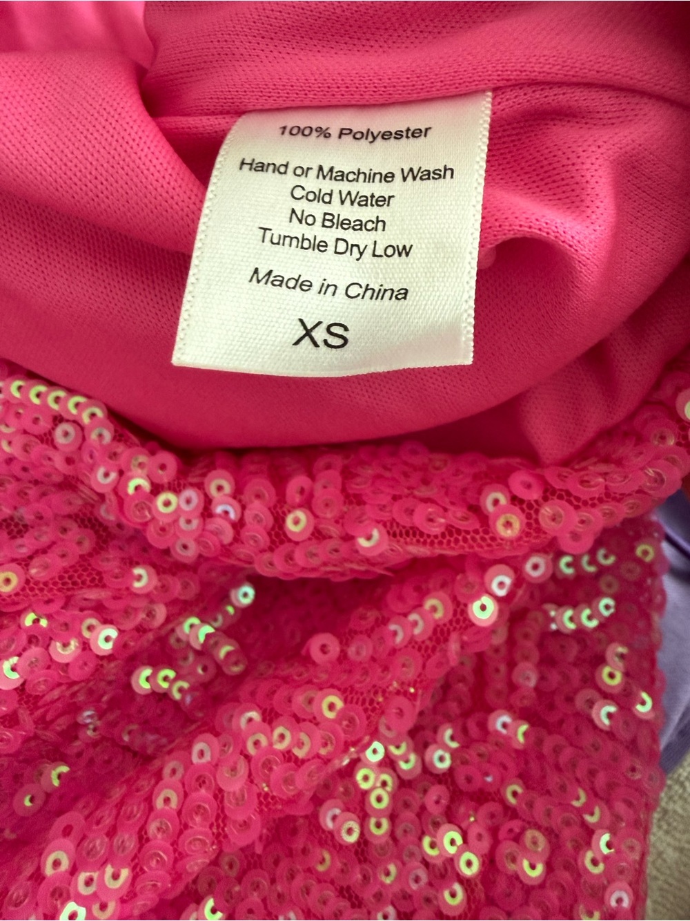 Lucy in the Sky Hot Pink Sequin Mini Dress - Picture 2 of 2